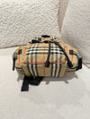 BURBERRY SMALL RUCKSACK BACKPACK NYLON BEIGE GHW