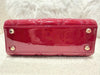 DIOR MINI LADY DIOR PATENT LEATHER RED
