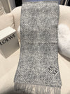 Loewe Anagram Scarf Wool/Cashmere Grey