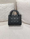 DIOR MINI LADY LAMBSKIN BLACK