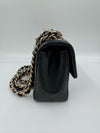 CHANEL Black Quilted Lambskin Mini Rectangular Coco Charms Flap Bag