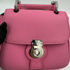 BURBERRY TRENCH CALFSKIN MINI TOP HANDLE BAG ROSE PINK