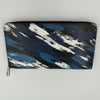 LOUIS VUITTON Brushstroke Camouflage Print Zippy Organiser Wallet Blue