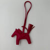 HERMES Rodeo Trumpet Pendant Pink Stamp Y