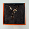 Hermes Ex-Libris 18k Gold Necklace