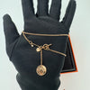 Hermes Ex-Libris 18k Gold Necklace