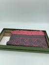 GUCCI GG Supreme Jacquard Scarf Pink