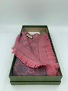 GUCCI GG Supreme Jacquard Scarf Pink