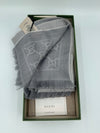 GUCCI GG Supreme Jacquard Scarf Grey