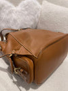 MIU MIU WOMAN LEATHER BACKPACK Cognac (BROWN) Large