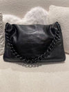 BALENCIAGA Medium Bb SOFT Leather Shoulder Bag In Black
