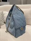 CHANEL 25 Bag Medium Washed Denim