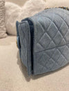 CHANEL 25 Bag Medium Washed Denim