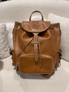 MIU MIU WOMAN LEATHER BACKPACK Cognac (BROWN) Large
