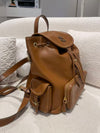 MIU MIU WOMAN LEATHER BACKPACK Cognac (BROWN) Large