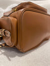 MIU MIU WOMAN LEATHER BACKPACK Cognac (BROWN) Large