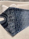 DIOR MEDIUM BOOK TOTE BLUE Denim Dior Oblique Embroidery