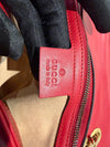 Gucci MedIium GG Marmont Shoulder Bag Calfskin Red