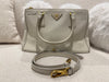 PRADA Large Saffiano Tote Bag Leather White
