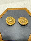 CHANEL Gold-plated Clip-on Earrings