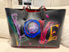 Christian Louboutin Cabata Black Leather Tote Bag LOVE Collection