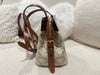 Celine Teen Cabas De France White Triomphe Calfskin Canvas