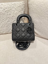 DIOR MINI LADY LAMBSKIN BLACK