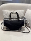 PRADA BOSTON BAG BLACK AND MULTICOLOR