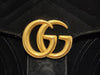 Gucci Medium GG Marmont Shoulder Bag Velvet Black