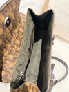 Dior Brown Diorissimo Coated Canvas and Leather Flap Romantique Satchel