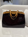 LOUIS VUITTON AMARANTE MONOGRAM VERNIS BERA MM BAG