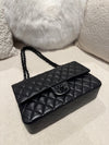 Chanel MEDIUM Classic Double Flap Bag Lambskin So Black (Microchip)
