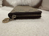 Gucci zipper wallet GG supreme canvas