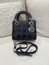 DIOR MINI LADY DIOR STAIN CRYSTAL BLACK
