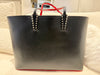Christian Louboutin Cabata Black Leather Tote Bag LOVE Collection