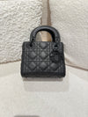 DIOR MINI LADY LAMBSKIN BLACK