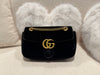 Gucci Medium GG Marmont Shoulder Bag Velvet Black