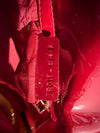 DIOR MINI LADY DIOR PATENT LEATHER RED