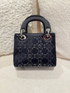 DIOR MINI LADY DIOR STAIN CRYSTAL BLACK