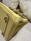 HERMES Birkin 25 Togo Jaune Poussin Stamp Z