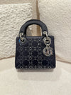 DIOR MINI LADY DIOR STAIN CRYSTAL BLACK