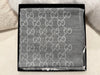 Gucci Knitted Wool & Slik Scarf GG Supreme Light Grey