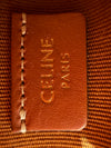 Celine top handle mini vanity case with strap triomphe canvas brown