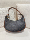 CELINE AVA BAG TRIOMPHE CANVAS/CALFSKIN BROWN