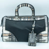 PRADA BOSTON BAG BLACK AND MULTICOLOR