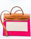 HERMES HERBAG ZIP 31 BAG CANVAS STAMP U
