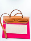 HERMES HERBAG ZIP 31 BAG CANVAS STAMP U