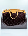 LOUIS VUITTON AMARANTE MONOGRAM VERNIS BERA MM BAG