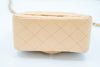CHANEL 22C MINI SQUARE FLAP BAG LAMBSKIN BEIGE