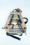 BURBERRY SMALL RUCKSACK BACKPACK NYLON BEIGE GHW